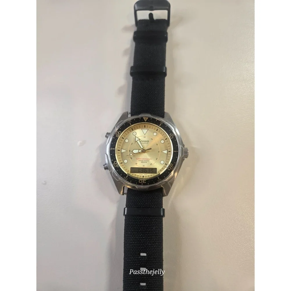 Casio Arnie AMW-320c Ana-Digi 45mm Men's Watch Alarm Chronograph 358 movement.
